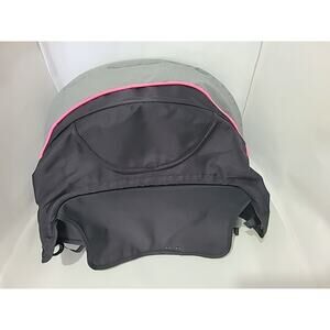 Baby Trend Sit N Stand double Stroller Rear Back Side Canopy Hood Black And Pink